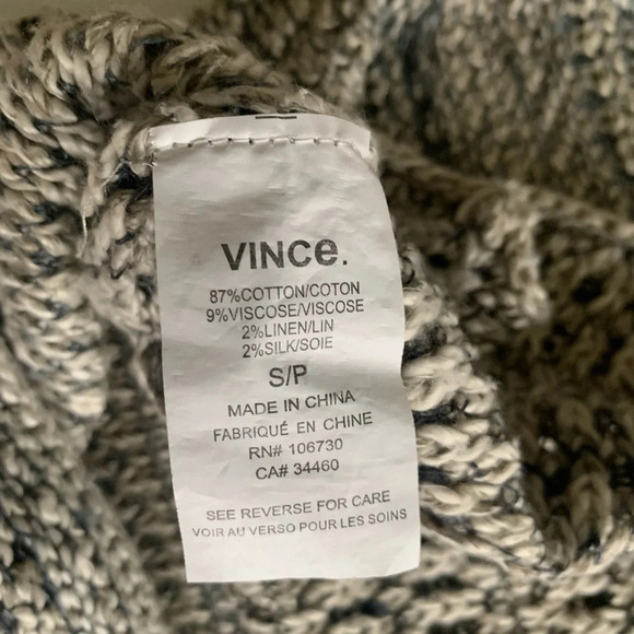 Vince Neutral Striped Sleeveless Knit Tank Size S - Picture 16 of 16